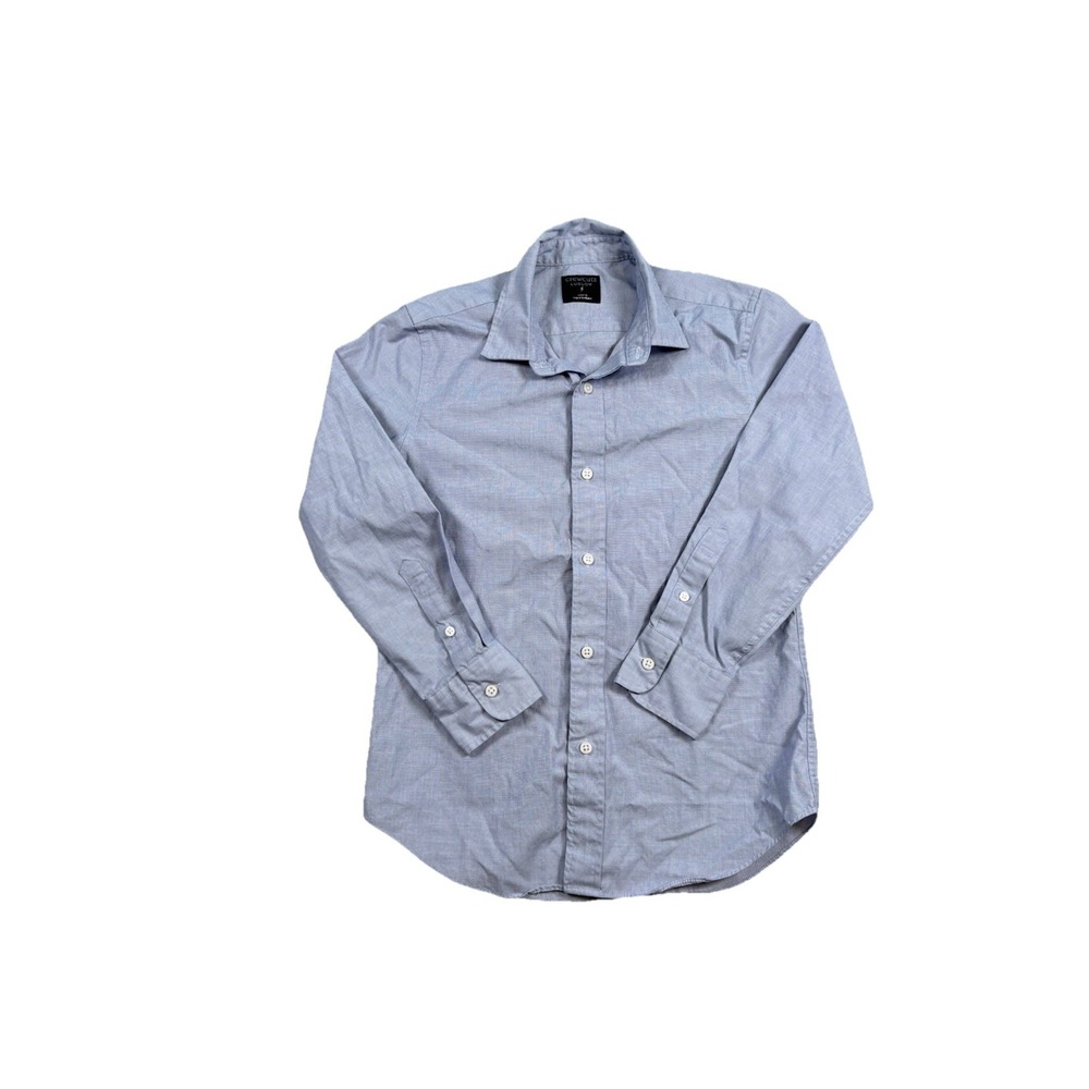 Crewcuts Ludlow J Crew Dress Shirt Size 10 Boy Button Up Long Sleeve Micro Check